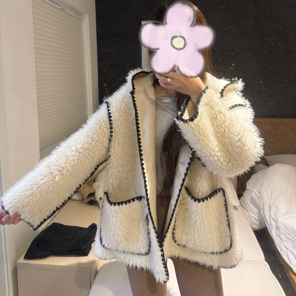 Oversized Shearling Coat